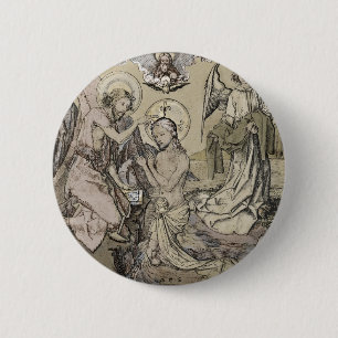 Baptism of Christ  - Die Taufe Christo 6 Cm Round Badge