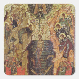 Baptism of Christ, from Sandzak Square Sticker