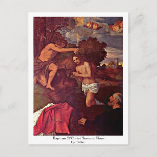 Baptism Of Christ Giovanni Ram By Titian Postcard