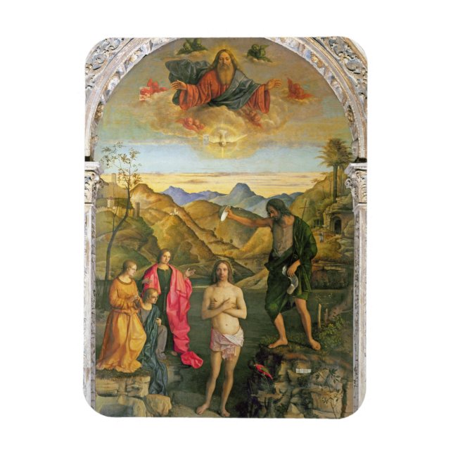 Baptism of Christ, St. John Altarpiece Magnet (Vertical)