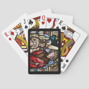 Baptism of Christ Stained Glass Window Playing Cards