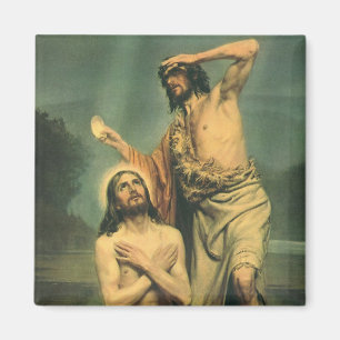 Baptism of Jesus Christ by John the Baptist Magnet