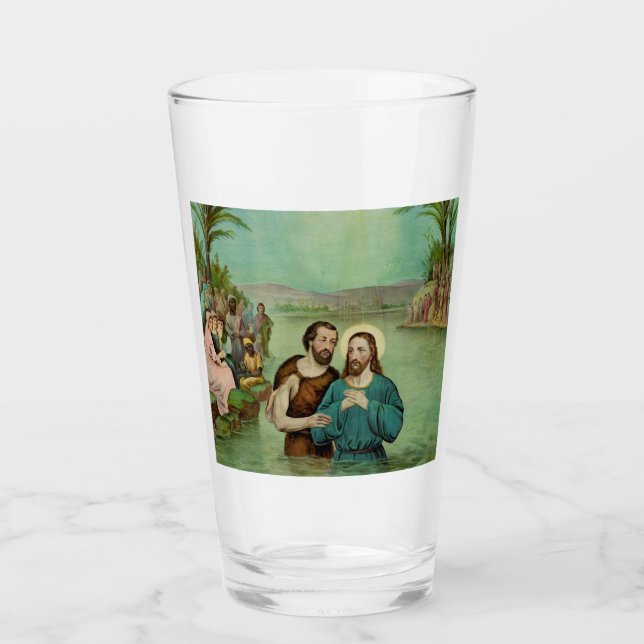 Baptism of Jesus Christ Glass (Front)
