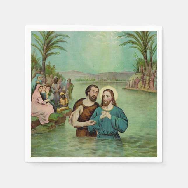 Baptism of Jesus Christ Napkin (Front)