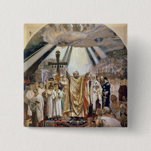 Baptism of Rus, 1885-96 15 Cm Square Badge