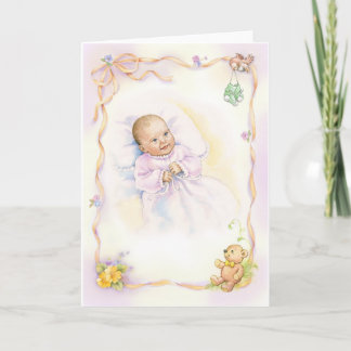 Baptism or Christening baby Card
