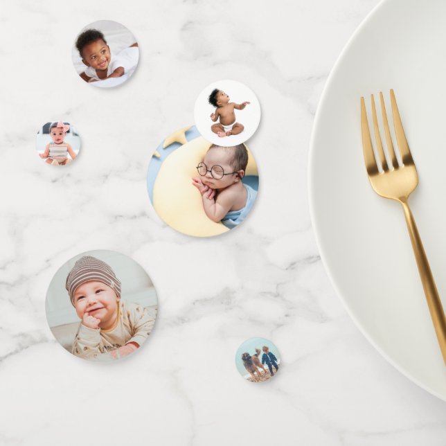 Baptism Party Decoration Custom Photo Confetti (Group)