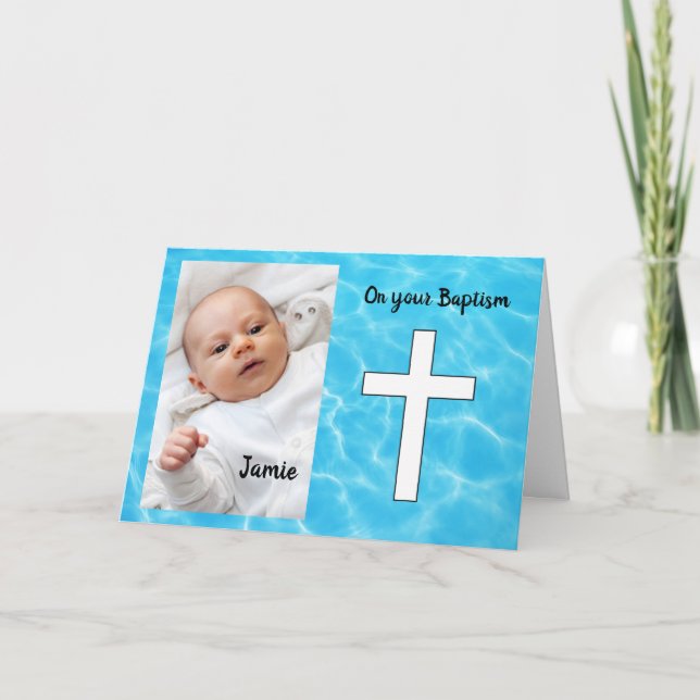 Baptism photo card (Front)