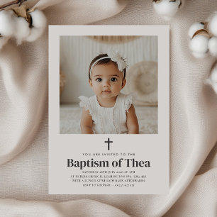 Baptism Photo  Invitation