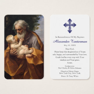 Baptism Prayer | St Joseph & Baby Jesus