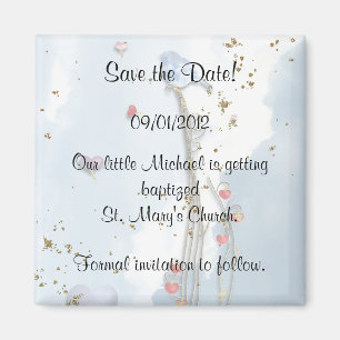 Baptism Save the Date Magnet
