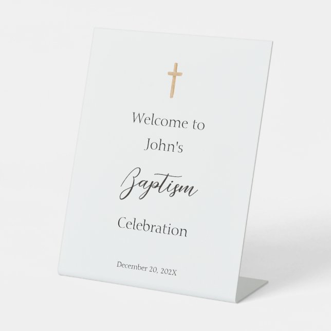 Baptism sign template (Front)