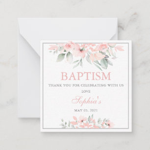 Baptism Thank you Card