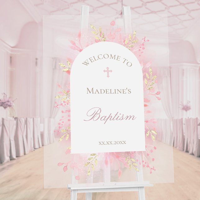 Baptism welcome acrylic sign (Creator Uploaded)