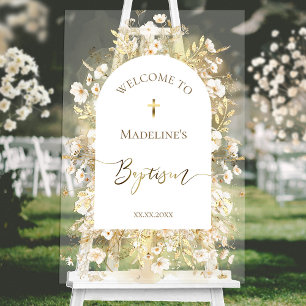  Baptism welcome Acrylic Sign