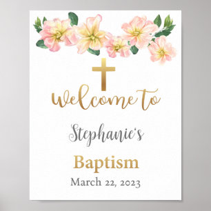 Baptism Welcoming Sign, Baptism Poster, Church Poster