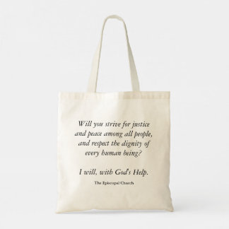 Baptismal Covenant, Episcopal Pride  Tote Bag