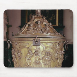 Baptismal font showing mouse pad