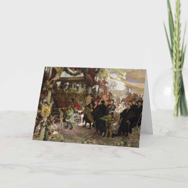 Baptismal Procession of Prince Juan in Seville Card (Front)