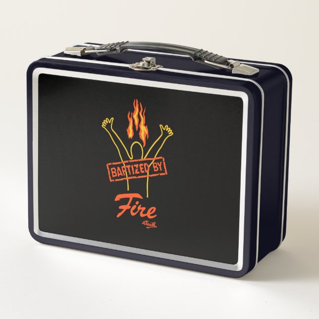 BAPTIZED, 4FAITH -  METAL LUNCH BOX (Front)