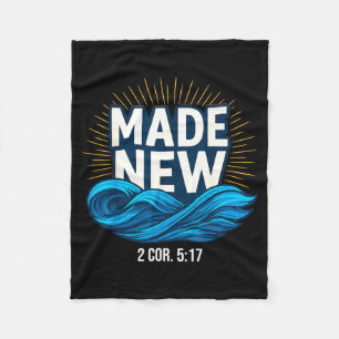 Baptized Made New Baptism Fleece Blanket