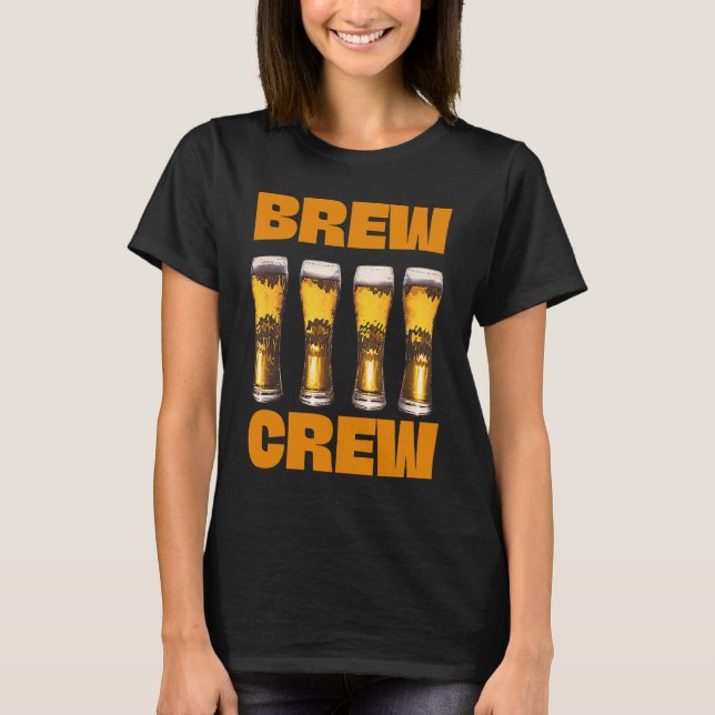 Bar Alcohol Beer Glasses  Beer Tees (Front)