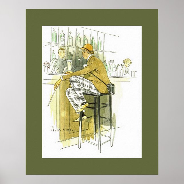 Bar Anglais ~ English Bar ~ Pierre Vidal Poster (Front)