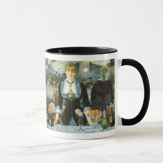 Bar at the Folies Bergere by Manet, Vintage Art Mug