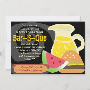 Bar-B-Que Summer Party Invitation