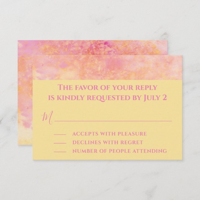 Bar Bat Mitzvah Enclosure RSVP Cards Simply Subtle (Front/Back)