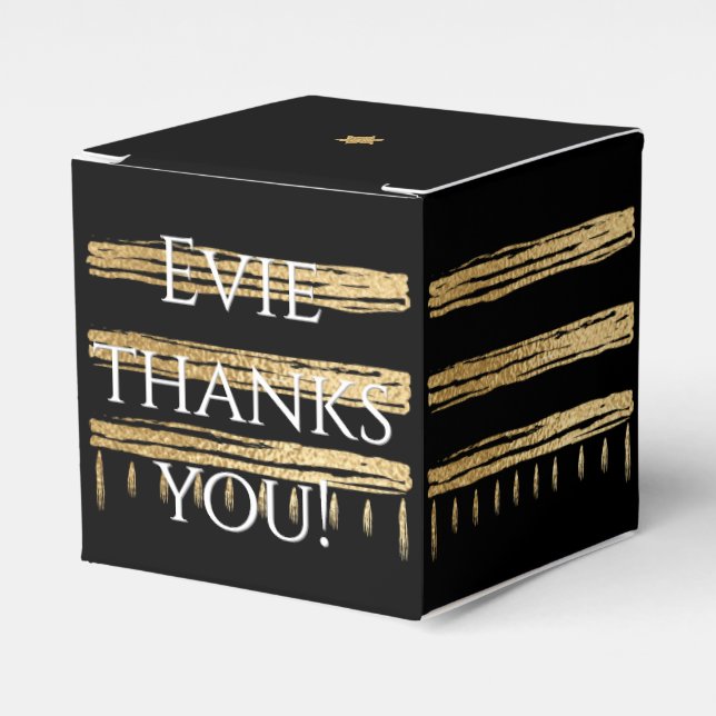 Bar Bat Mitzvah Gold Tallit Classic Favour Box (Front Side)