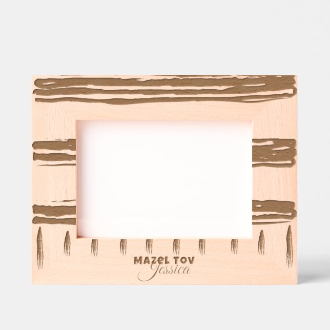 Bar Bat Mitzvah Tallit Etched Frames (Front)