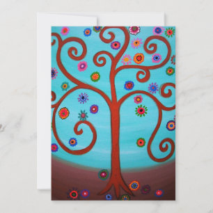 bar bat mitzvah TREE OF LIFE INVITATIONS