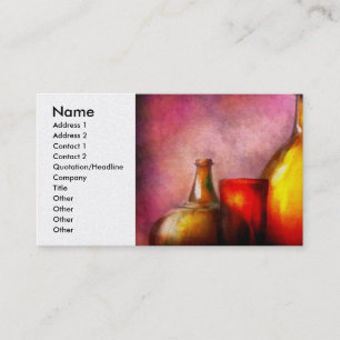 Bar - Bottles - A still life of bottles Business Card