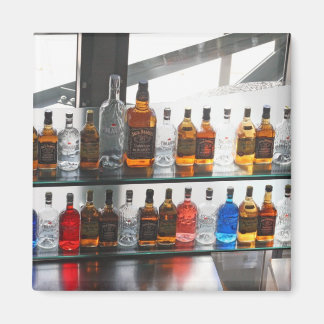 Bar bottles magnet