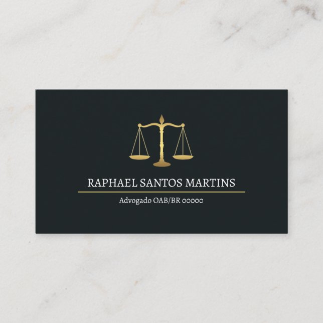 Bar Business Card - Black and White (Front)