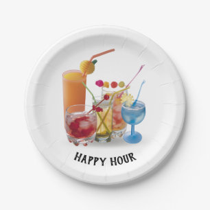 Bar Cocktails Collection  Paper Plate