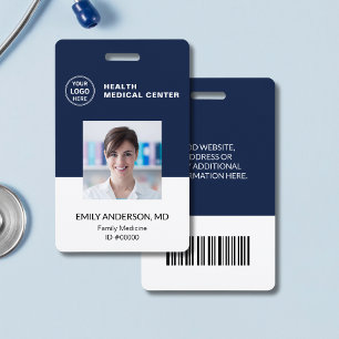 Bar Code ID Hospital Clinic Doctor Employee Badge