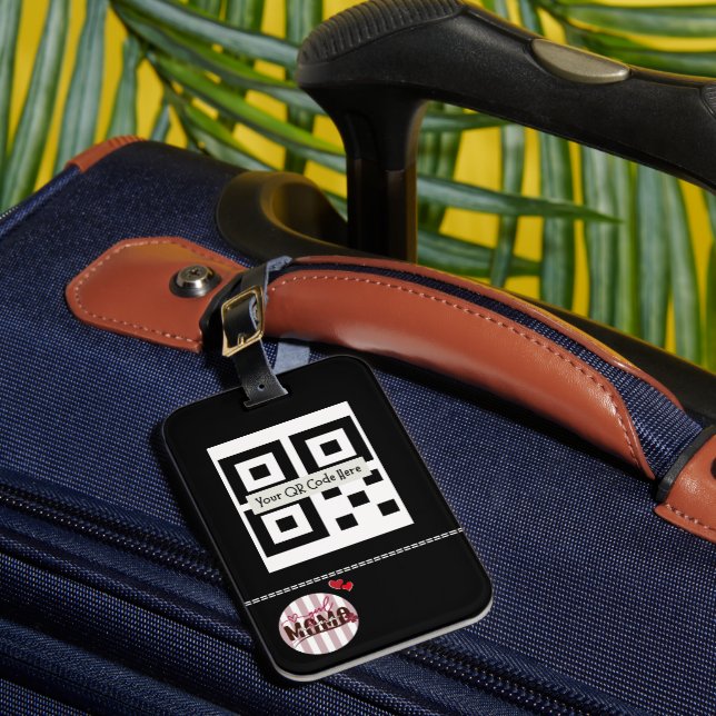  Bar Code, Logo, Name Luggage Tags (Front Insitu 1)