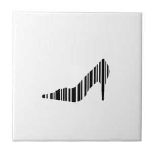 Bar code shoe ceramic tile