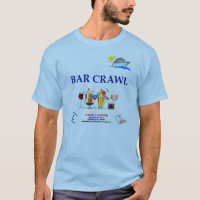 Bar Crawl Cruise Tshirt- Customize - Men & Women