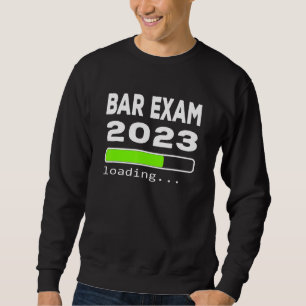 Bar Exam 2023 loading Future Lawyer Countdown Stud Sweatshirt
