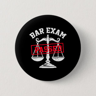 Bar Exam Passed Law School Graduation New Lawyers 6 Cm Round Badge