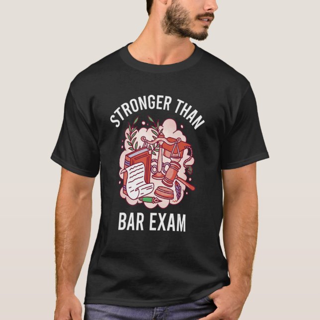 Bar Exam Study Bar Association Jurisdiction 7 T-Shirt (Front)