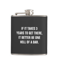 Bar Exam Vinyl Wrapped Flask