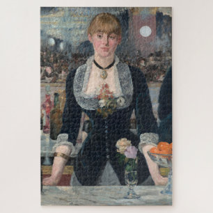 Bar Folies-Bergere Manet Impressionist Painting Jigsaw Puzzle