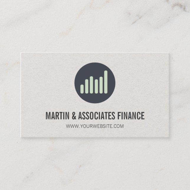 Bar Graph | Icon Business Card (Front)