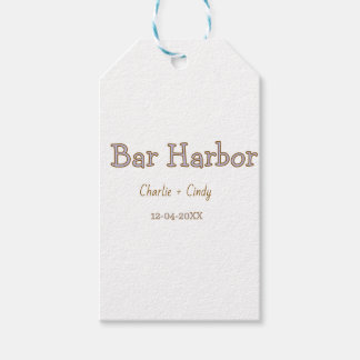 Bar Harbor bachelorette party bridesmaid wedding a Gift Tags