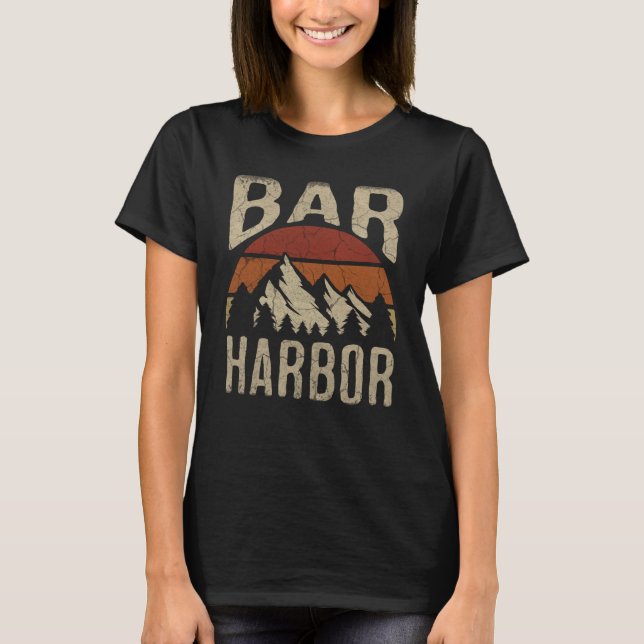 Bar Harbor Maine Nature Hiking Outdoors T-Shirt (Front)