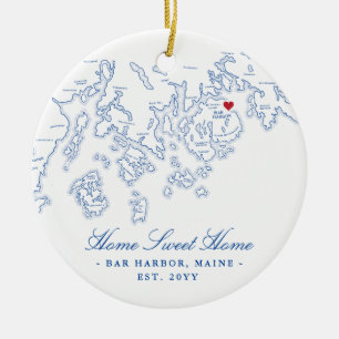 Bar Harbor Maine Ornament - Home Sweet Home